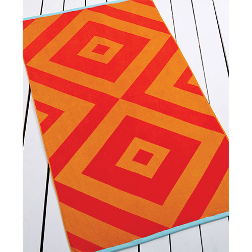 Martha Stewart beach towel in spice