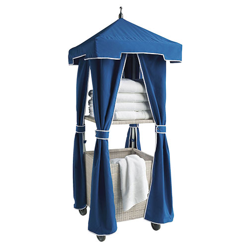 Wicker towel stand