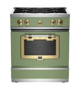 This 30-inch Classic Gas Stove from BIG CHILL really turns up the heat in any industrial-chic kitchen