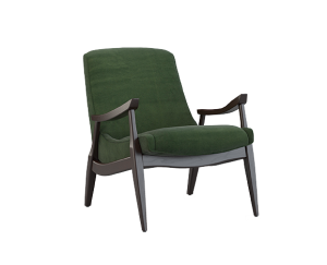 Sit pretty in the Kayla Chair by PRECEDENT FURNITURE (shown with Jade Rainforest fabric).